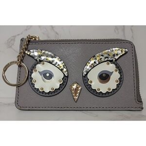KATE SPADE Poppy Star Bright Owl  Coin Purse & Card Holder Keychain - NWOT